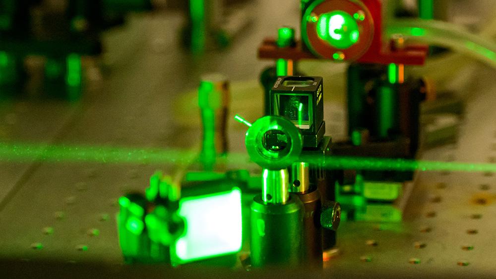 physics machinery with lasers